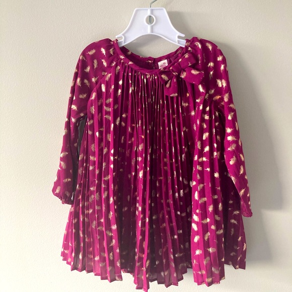 Cherokee Other - Cherokee Baby Girl Long Sleeved Pleated Dress